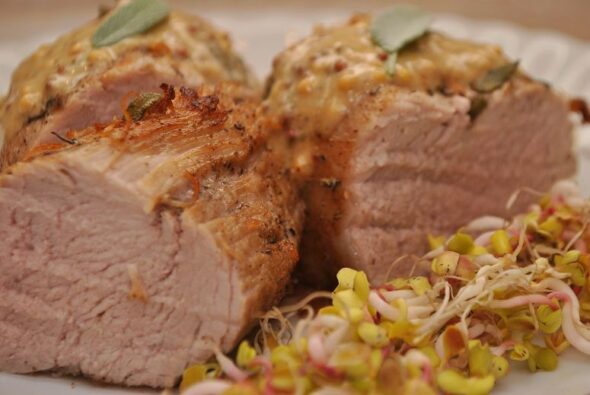 Polędwica wieprzowa w sosie musztardowym