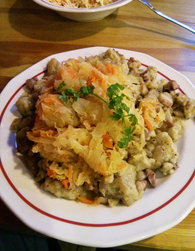 szare kluski Pyra bar